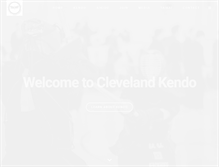 Tablet Screenshot of clevelandkendo.com